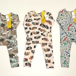 BabyGap 100% Organic Cotton Patterned PJ 2-Piece Set - Lot of 3 - 18-24 Mos. NWT